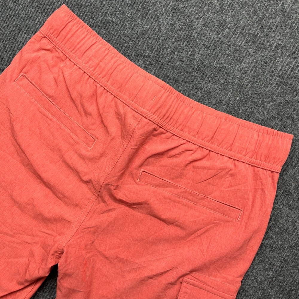 Tommy Hilfiger Boys Cargo Shorts Coral Pink Size 16 Pull On Elastic Waist